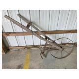 Vintage antique walk-behind cultivator