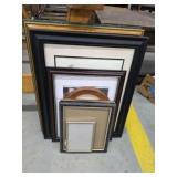 Box lot assorted picture frames