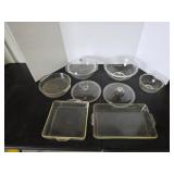 Box lot vintage Pyrex and Anchor Hocking