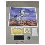 Vintage The lone ranger deputy kit poster with