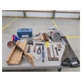 Box lot miscellaneous tools