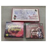 Assorted country and Christmas music CDs
