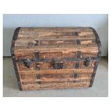 Vintage antique steamer chest - A.W. HUBBELL