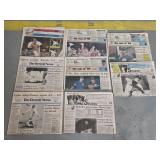 8 Detroit News / Free Press newspapers from 1984