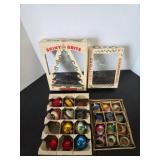 Vintage glass Christmas ornaments