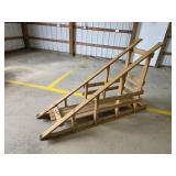 Custom built wooden Klondike Derby sled, #2, ALL