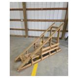 Custom built wooden Klondike Derby sled, #1, ALL