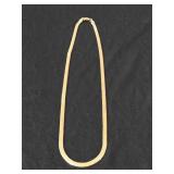 Vintage Solid 14K Yellow Gold Herringbone Chain