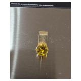 Vintage 14K yellow gold sliding pendant slide