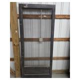 2 Vintage wood frame screen doors, approximately