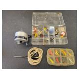 Box lot vintage miscellaneous fishing tackle