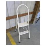 Metal folding step stool