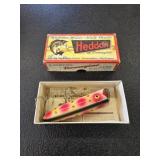 Vintage Heddon "Lucky 13" Plastic/Wood Lure in