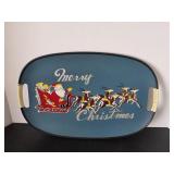 Vintage Merry Christmas serving platter