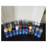Large assortment spray paint, majority are full
