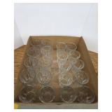 20 heavy duty clear glass drinking glasses - 12