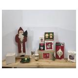 2 boxes assorted Christmas decor