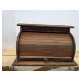 Vintage wooden bread box