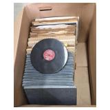 Vintage 33 RPM vinyl records, various artists and