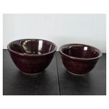 Two vintage Marcrest oven proof stoneware USA