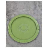 Outdoor patio decorative 20 in metal serving tray
