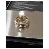 Vintage 14k Gold Openwork Bird & Branch Band