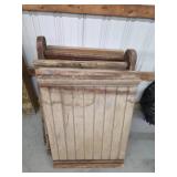 Five sections antique vintage wooden Church rail,