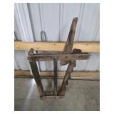 antique primitive wagon jack (often referred to