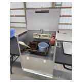 Vintage aluminum camping chuck box