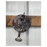 Vintage cast iron 6 in stove damper