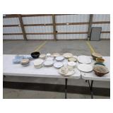 Assortment vintage porcelain, ceramic, pottery,