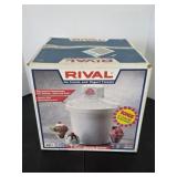 Rival 4 quart plastic electric ice cream and