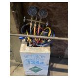 WEITRON R-134A REFRIGERANT TANK WITH A/C MANIFOLD
