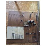 GARAGE PEGBOARD CLEANOUT, MUST TAKE EVERYTHING,