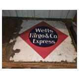VINTAGE WELLS FARGO & CO EXPRESS PORCELAIN