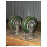 2 NYLON 6 INCH CASTER WHEELS