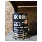 VINTAGE KENDALL SUPERB 100 1-W-40 CARDBOARD CAN