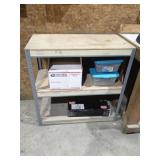 METAL FRAME STORAGE SHELVING UNIT, SHELVING UNIT