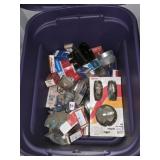 10 GAL STORAGE TOTE W/ CONTENTS