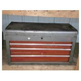 VINTAGE METAL TOOL CHEST W/ CONTENTS