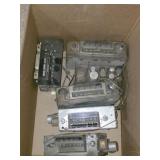 BOX LOT ASSORTED VINTAGE CAR RADIOS