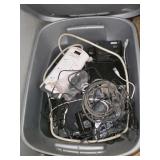 10 GAL STORAGE TOTE W/ CONTENTS