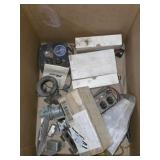 BOX LOT VINTAGE CONVERTERS, WATER PUMP RELAY, ETC