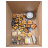 BOX LOT ASSORTED MARKER LIGHTS, ETC