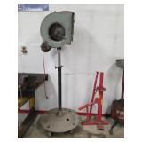 CUSTOM MADE SQUIRREL FAN, MOTOR & STAND