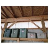 5 RUBBERMAID ROUGHNECK 18 GAL STORAGE TOTES