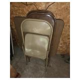 ASSORTED VINTAGE FOLDING TABLES & CHAIRS