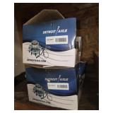 2 NEW DETROIT AXLE FRONT WHEEL BEARING & HUB