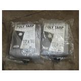 2 NEW HEAVY DUTY 12' X 16' POLY TARPS