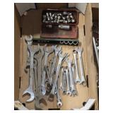 BOX LOT ASSORTE S-K & CORNWELL WRENCHES